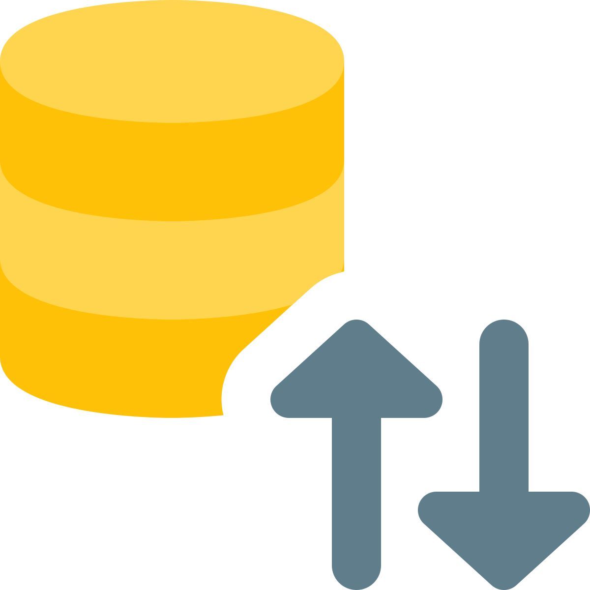 database data exchange icon