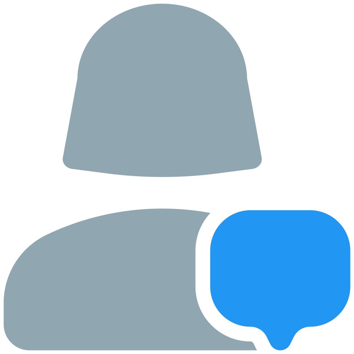 single businesswoman chatting with customer support executive icon