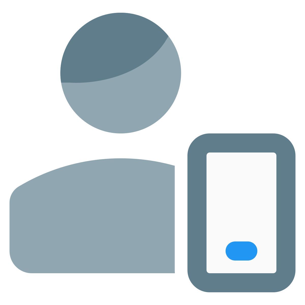 utente di smartphone icon