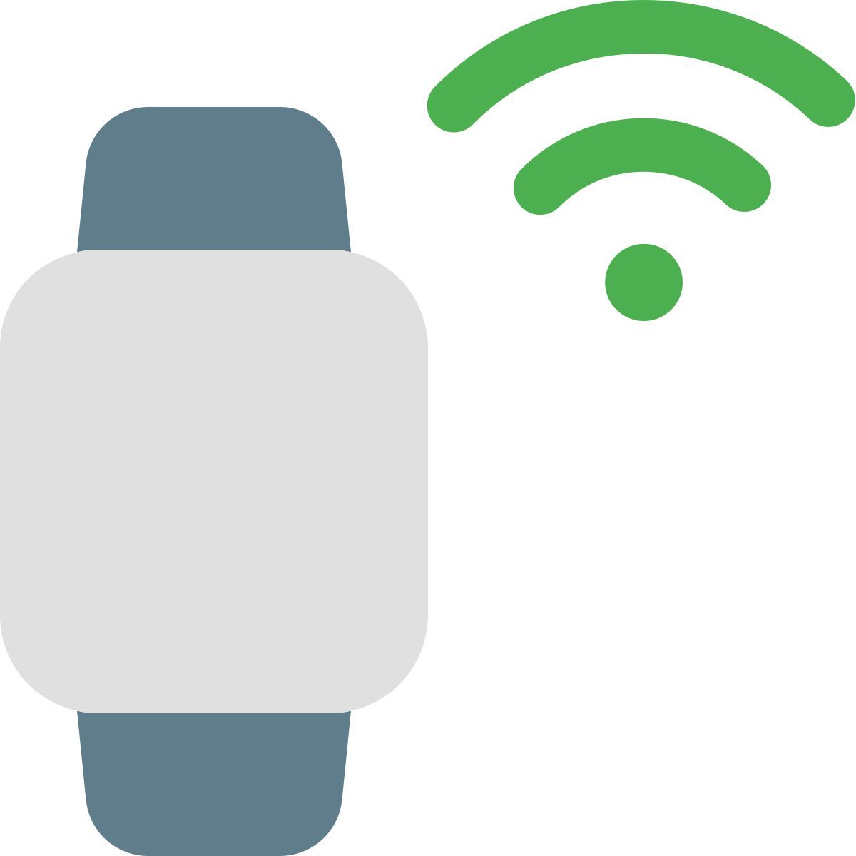 smartwatch with wi fi icon