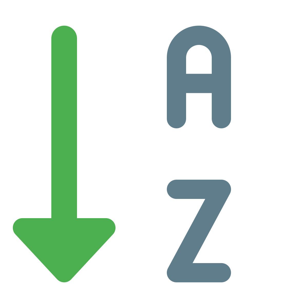 alphabetic order icon