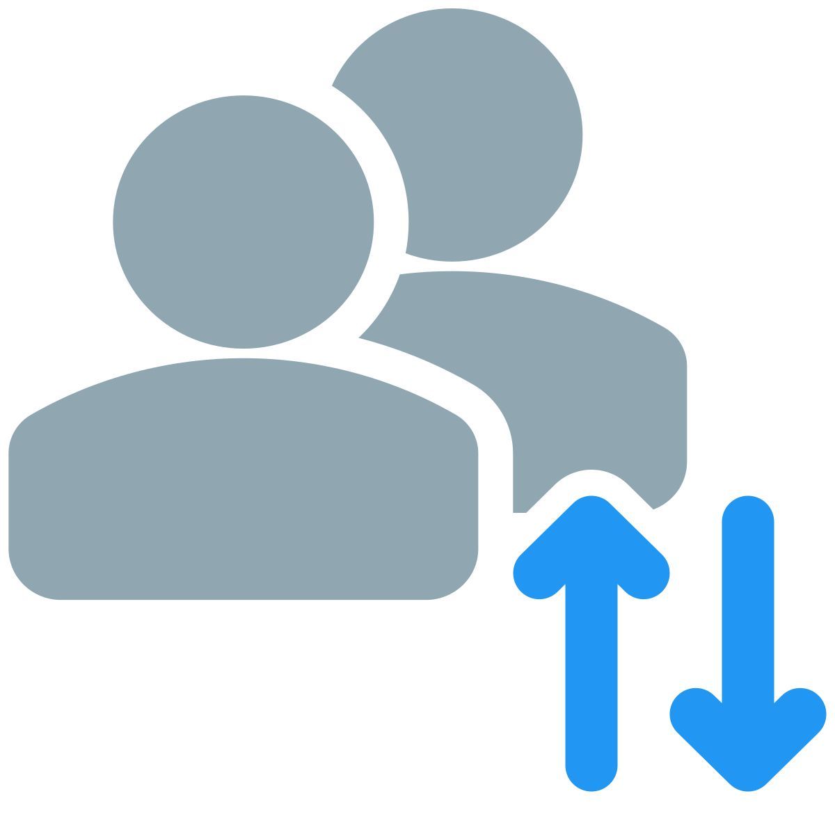 benutzer sortieren icon