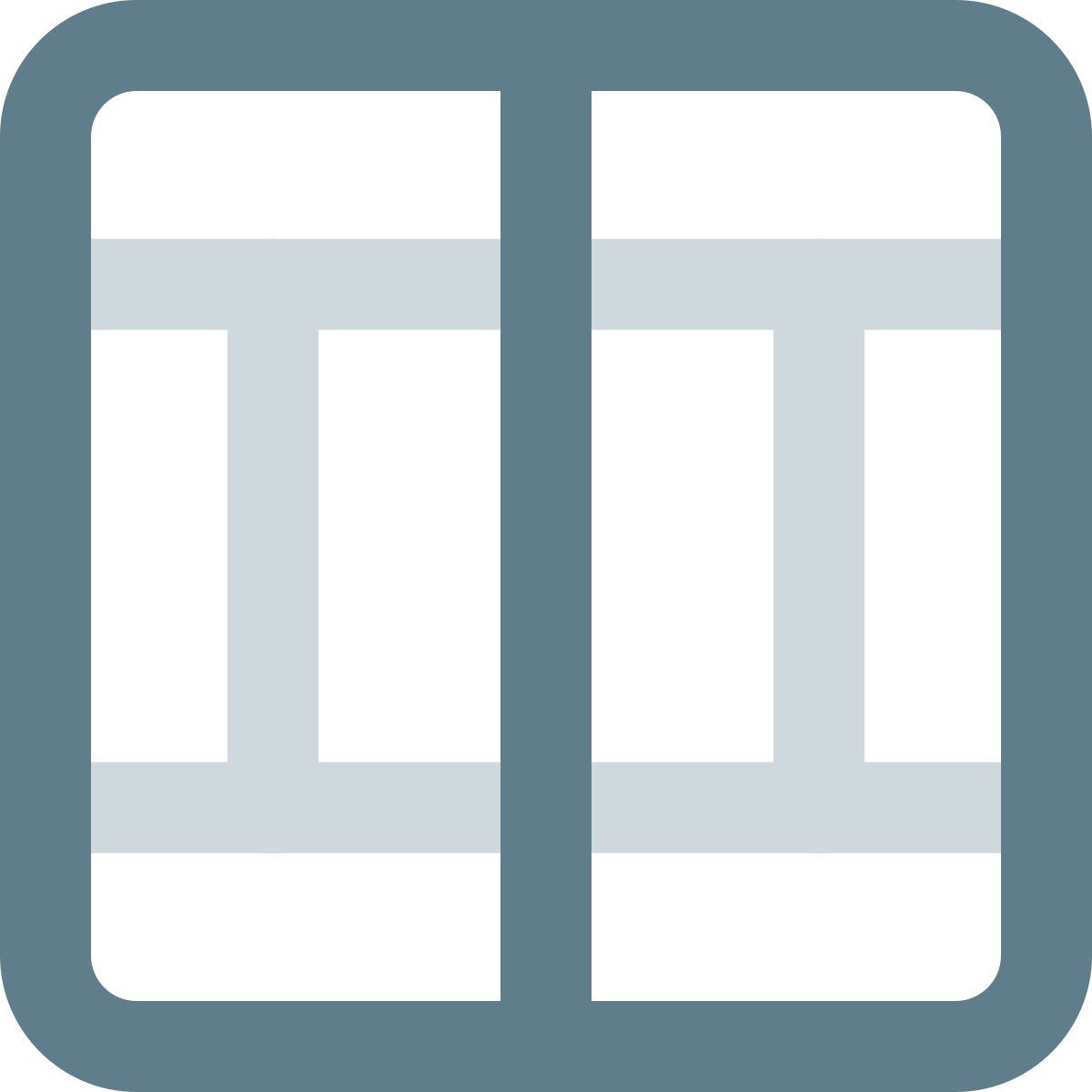 tabela de seção dividida icon