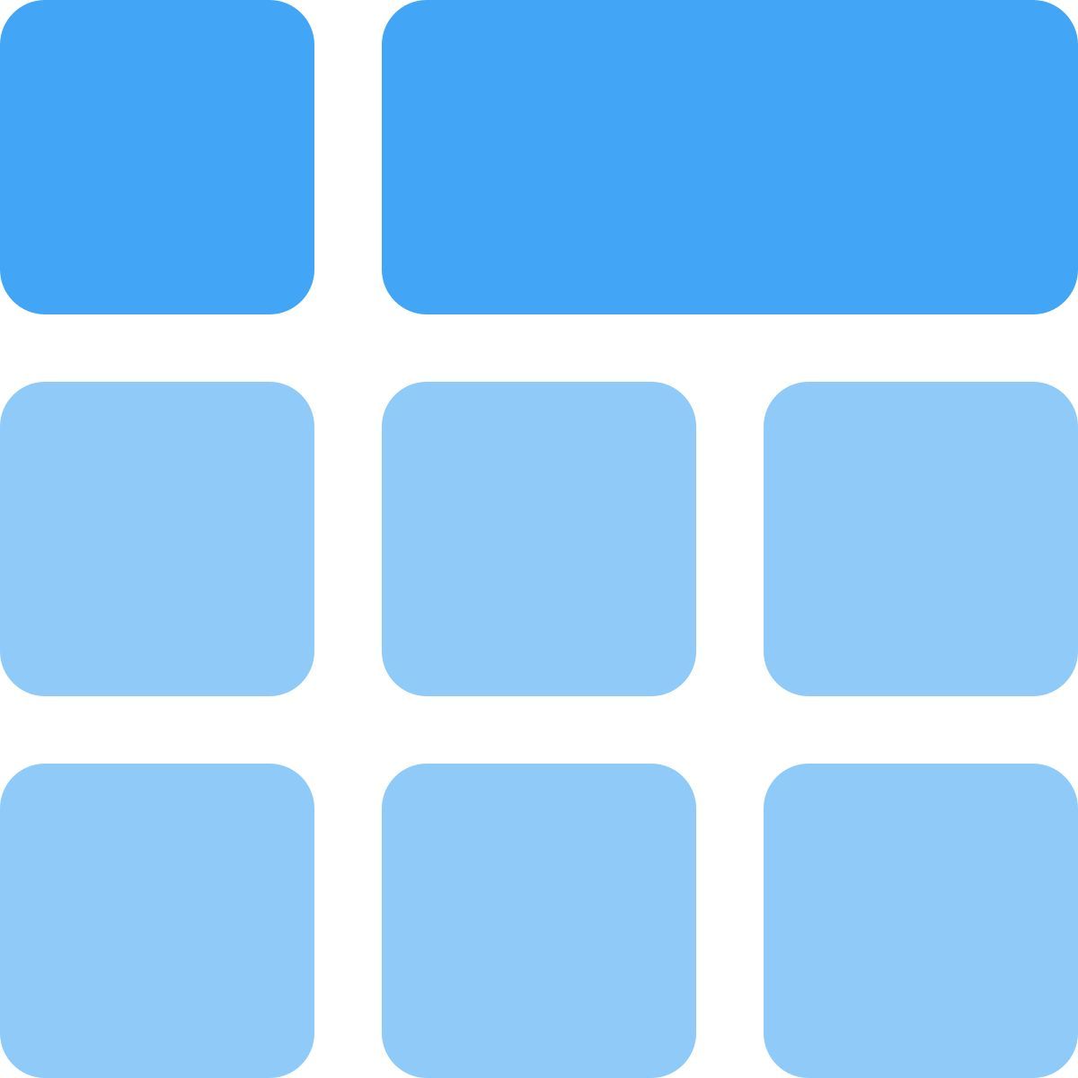 方形单元布局 icon