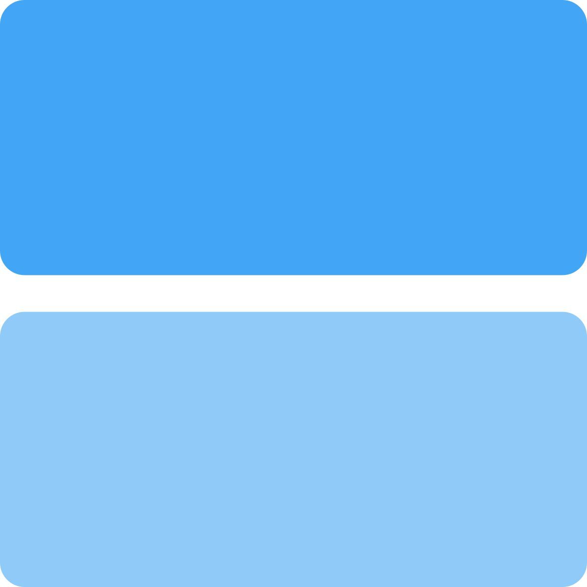 cadre à deux segments icon