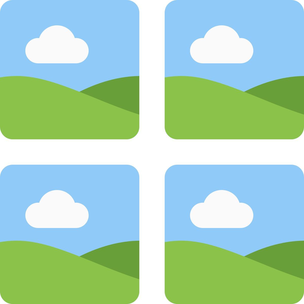 square collage layout icon