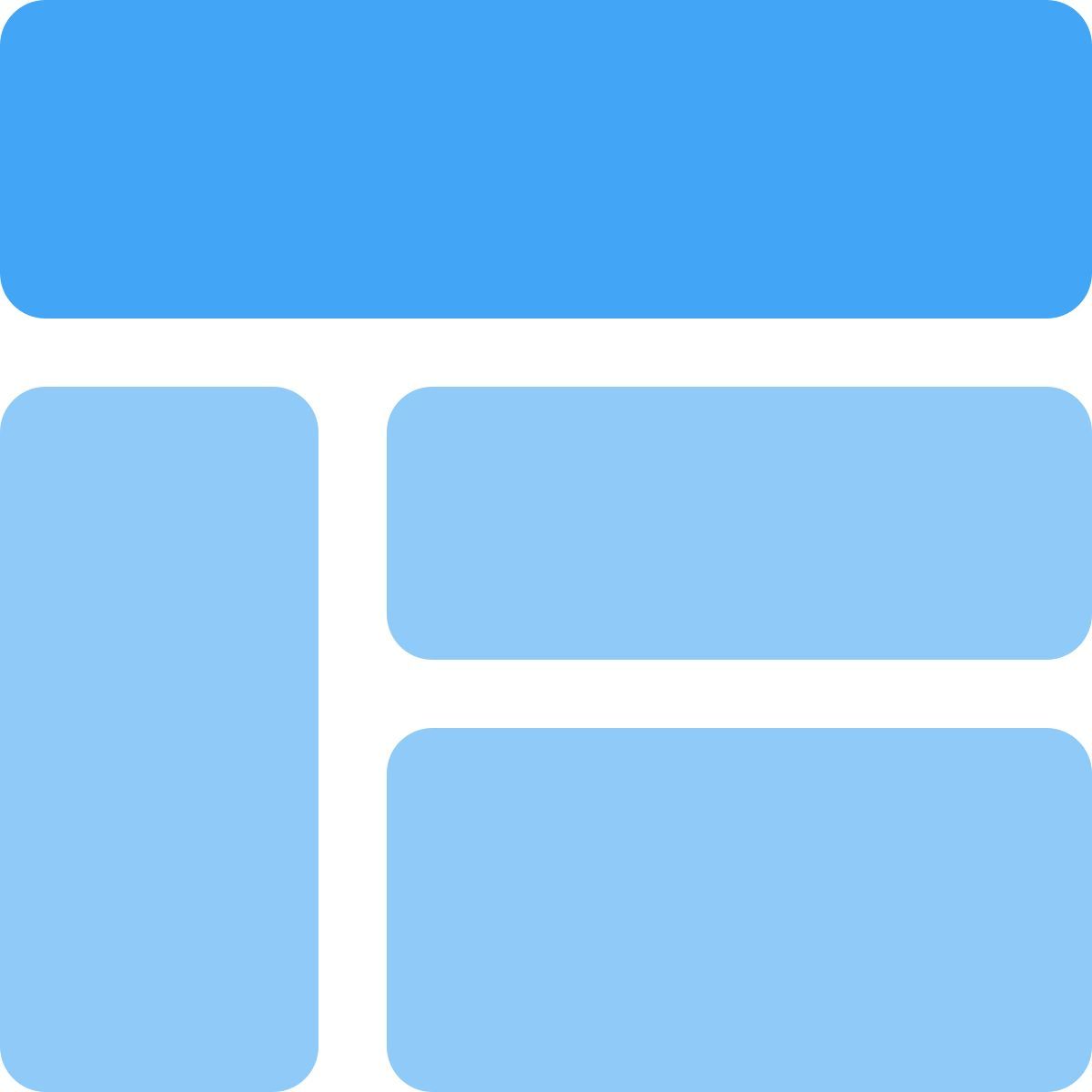 diseño con encabezado icon