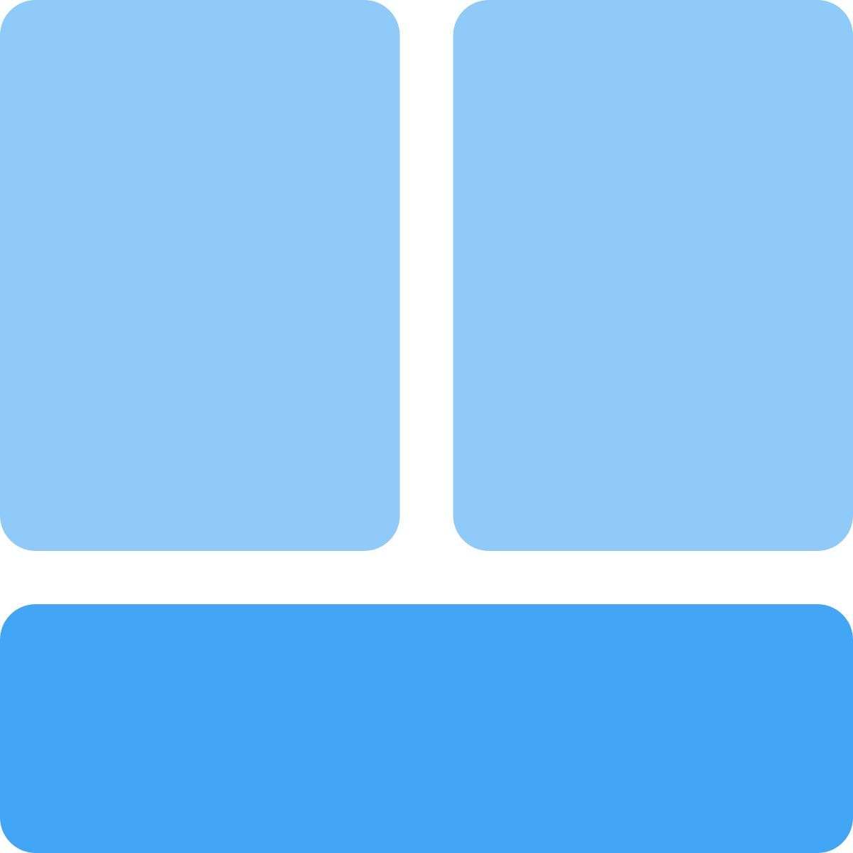 layout sezioni divise icon