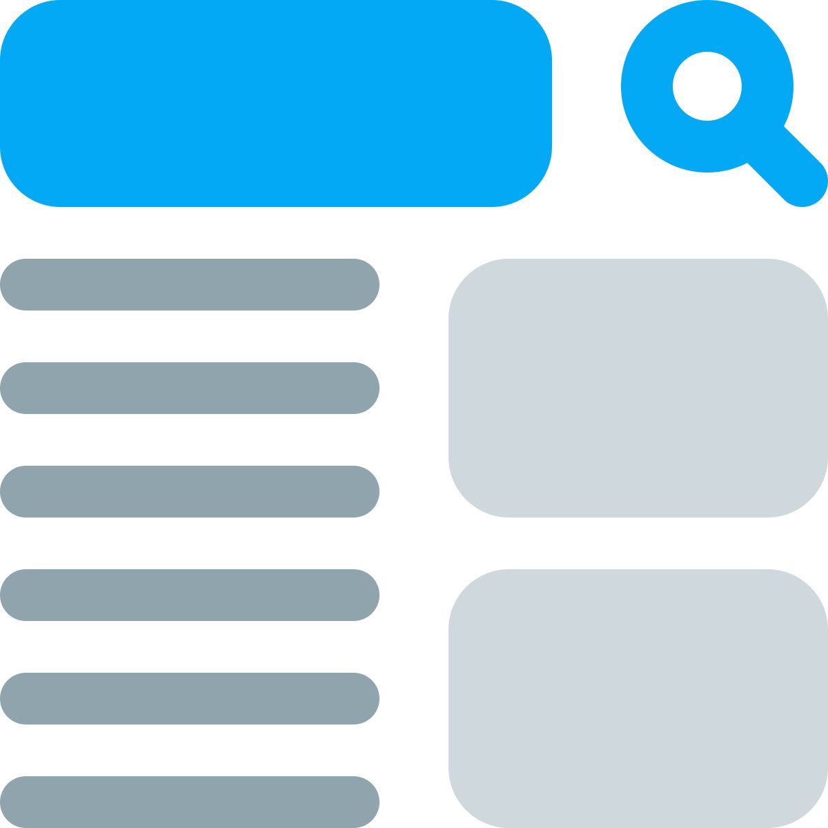 layout der suchergebnisse icon