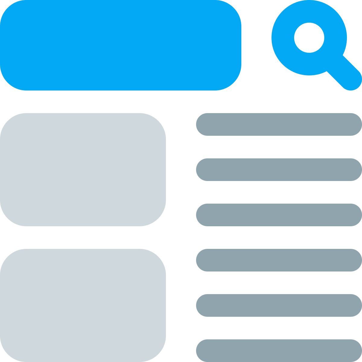 layout der suchergebnisse icon