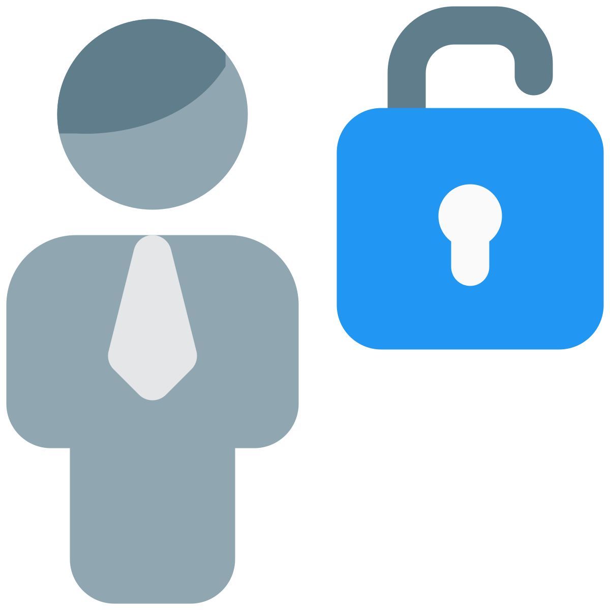 unlocking the access to the businessman list from web portal icon