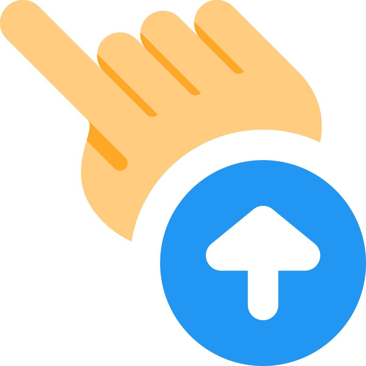 zum hochladen tippen icon