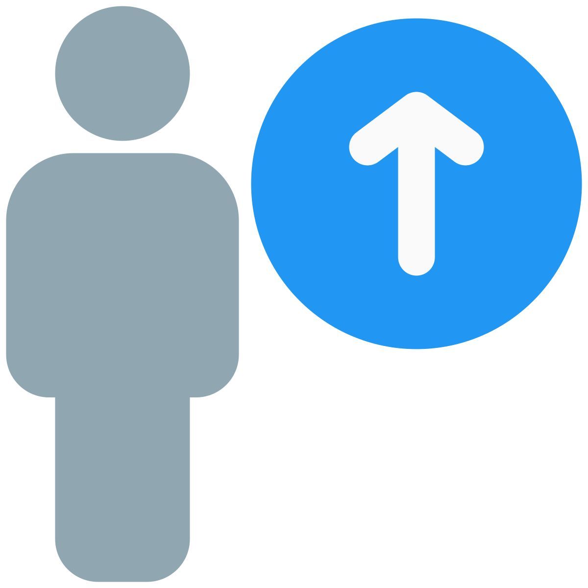 uploading a document or file on portal with up arrow icon