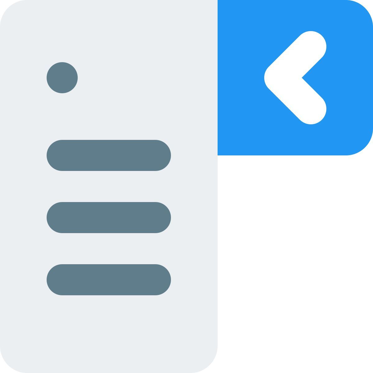 dropdown menu icon