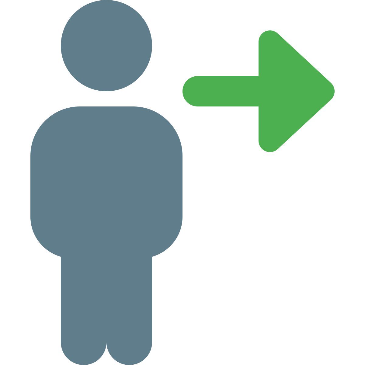 user logging out icon