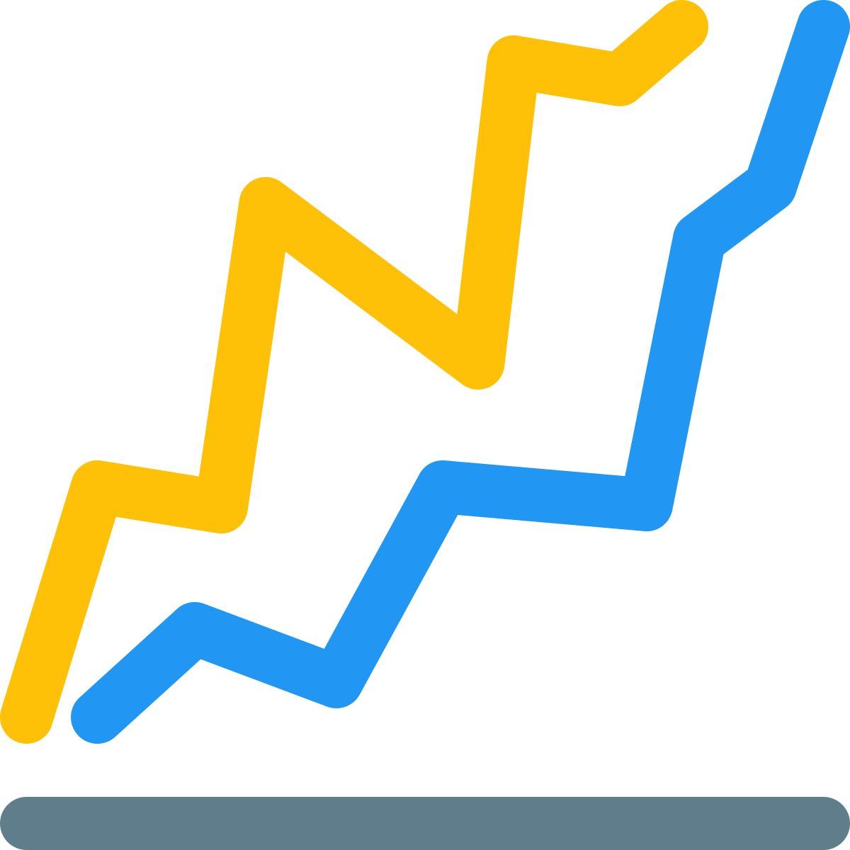 gráfico de líneas variables icon