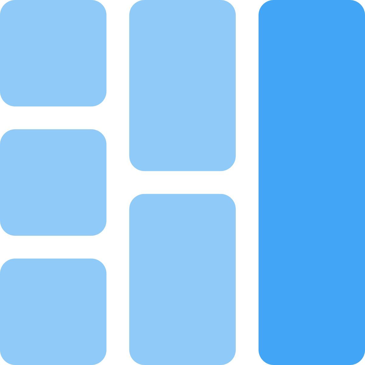 垂直列布局 icon