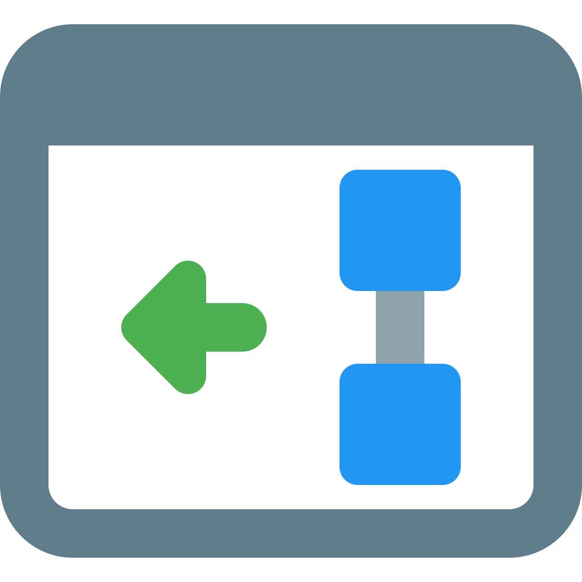 web vertical left icon