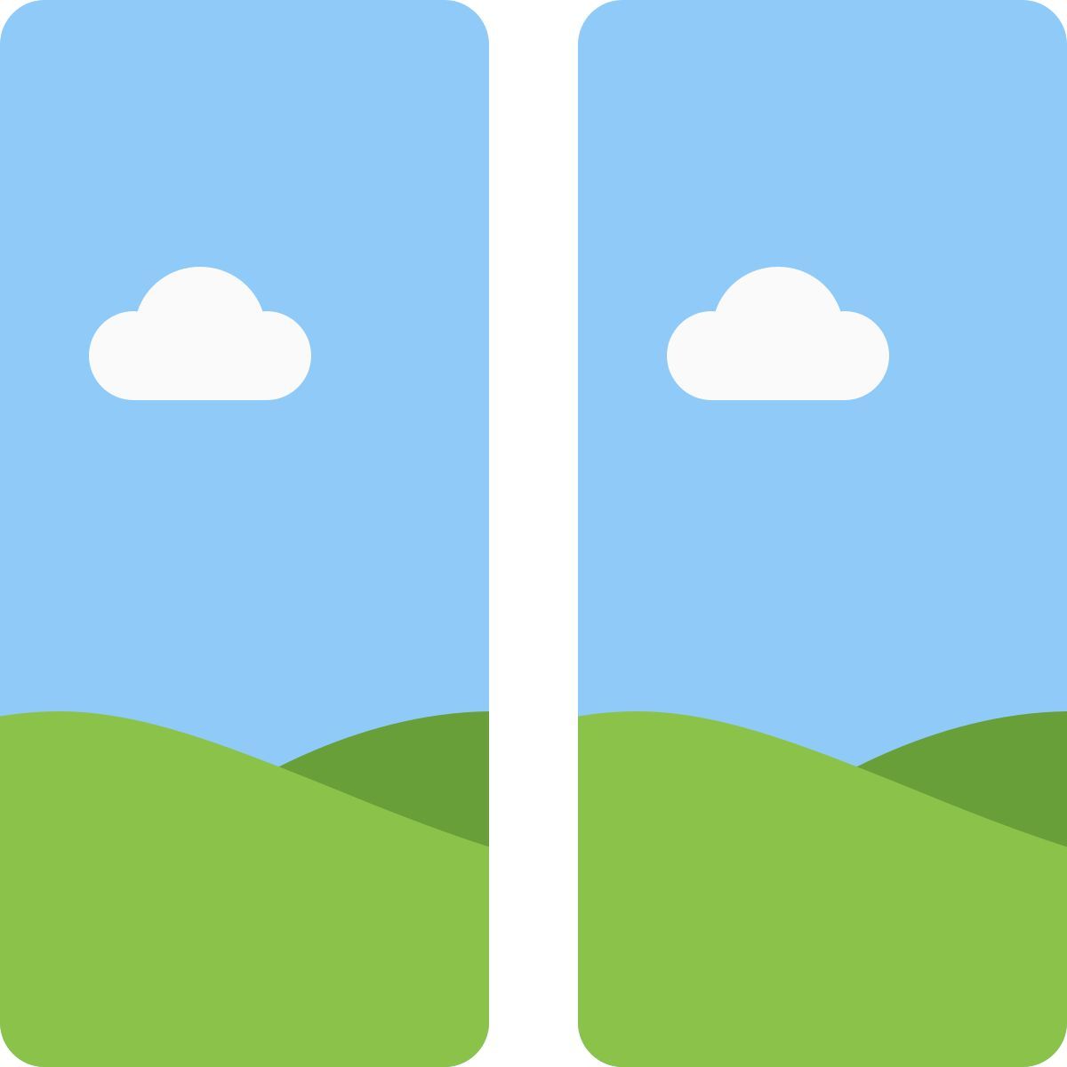 vertical images template icon