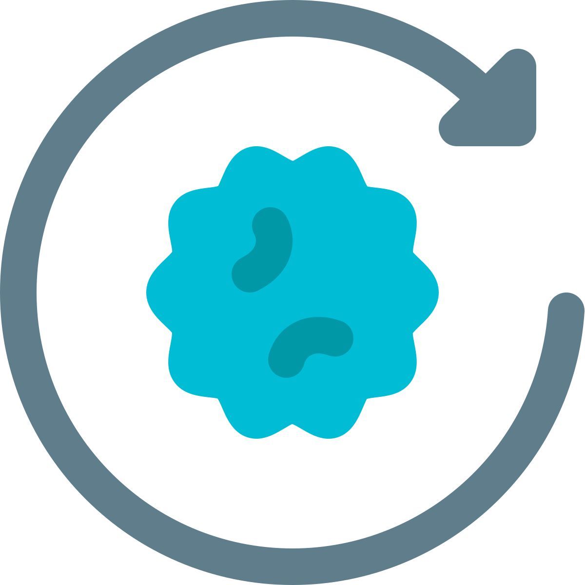 réplication du virus icon