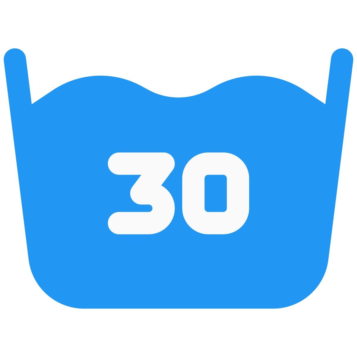 wash at 30 c icon