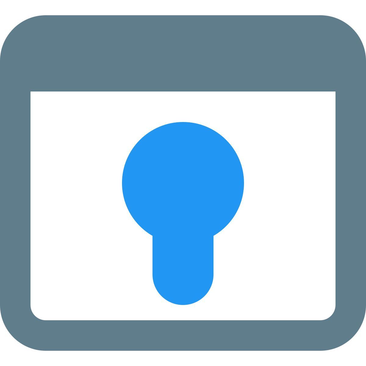 web keyhole icon