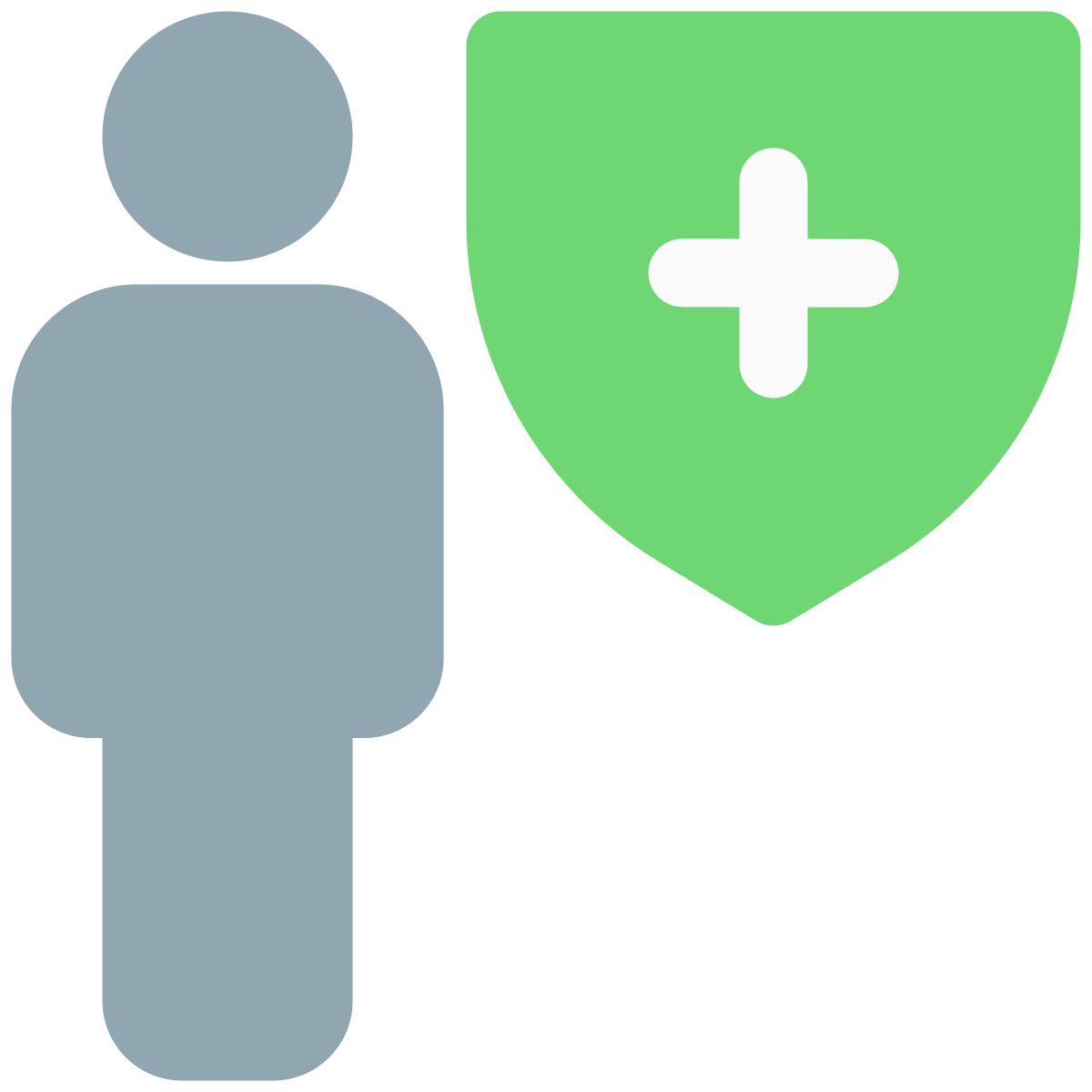 web portal with encryption technology shield layout icon