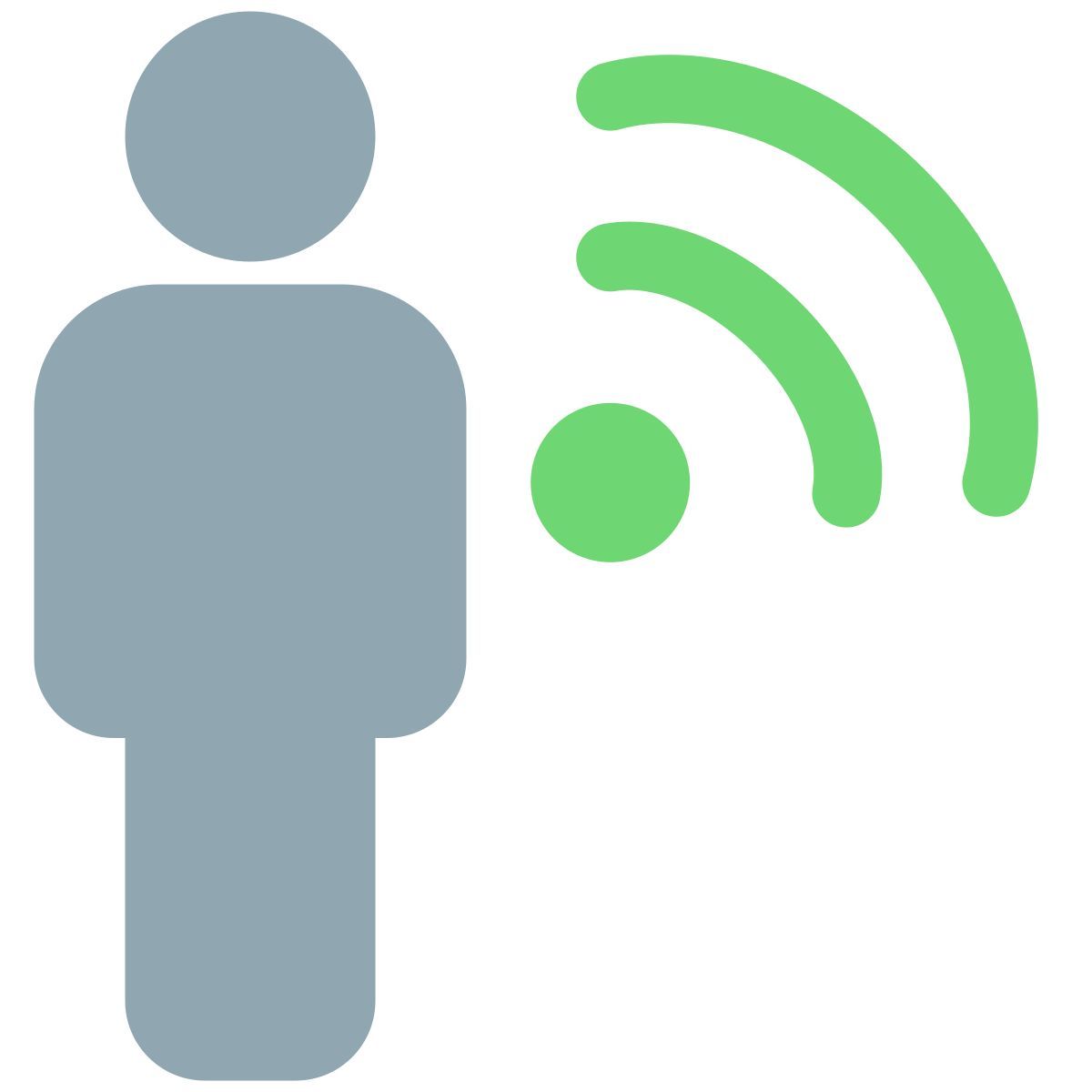 wireless internet router key shared with employee in a company icon