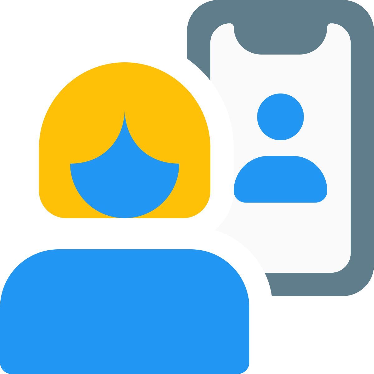 mulher chamada de vídeo icon