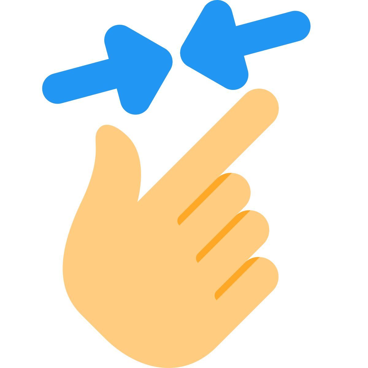zoom out gesture icon