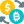 external bitcoin-to-dollar-exchange-rate-agency-symbol-crypto-color-tal-revivo icon