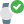 Task and agenda with tick mark on smartwatch icon