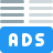external ads-at-bottom-line-in-various-article-published-online-advertising-color-tal-revivo icon