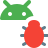 external android-operating-system-with-a-bug-logon-type-isolated-on-a-white-background-development-color-tal-revivo icon