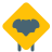 external animal-trespassing-logotype-on-a-square-box-traffic-color-tal-revivo icon