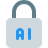 external artificial-intelligence-programming-locked-isolated-on-white-background-artificial-color-tal-revivo icon
