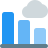 external bar-chart-infographics-on-the-cloud-network-cloud-color-tal-revivo icon