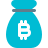 external bitcoin-cashback-offer-concept-of-sack-bag-with-logo-crypto-color-tal-revivo icon