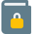 external book-with-secure-with-padlock-layout-logotype-security-color-tal-revivo icon