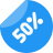 external discount-rate-sticker-promotion-for-the-end-of-the-season-badges-color-tal-revivo icon