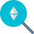 external ethereum-digital-cryptocurrency-search-with-magnification-glass-crypto-color-tal-revivo icon