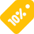 external flat-discount-rate-of-about-ten-percent-at-e-commerce-store-badges-color-tal-revivo icon
