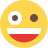 external happy-wired-emoticon-with-wired-eyes-looks-smiley-color-tal-revivo icon