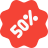 external huge-discount-coupon-stickers-in-shopping-malls-badges-color-tal-revivo icon