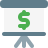 external money-and-sales-presentation-on-board-graph-presentation-color-tal-revivo icon