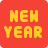 external new-year-text-greetings-on-card-isolated-on-white-background-new-color-tal-revivo icon