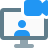 external online-web-cam-video-chatting-with-client-overseas-meeting-color-tal-revivo icon