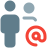 external people-standing-in-a-group-sharing-email-address-fullmultiple-color-tal-revivo icon