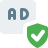 external privacy-protected-ads-with-shield-badge-layout-advertising-color-tal-revivo icon