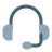 external professional-headphones-for-telecalling-another-chat-support-device-headphone-color-tal-revivo icon
